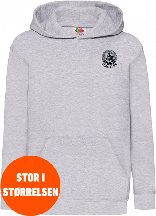 Fruit of the loom - Dch Slagelse Klassisk Hoodie Børn - Heather Grey